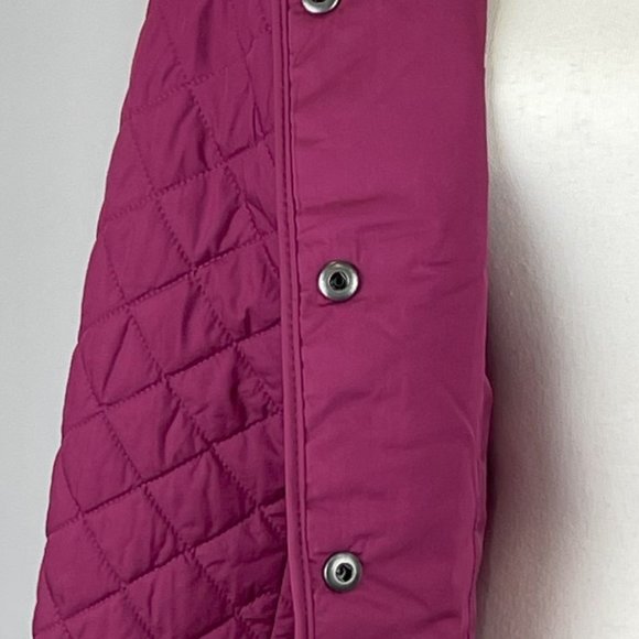Talbots Lightweight Quilted Raspberry Color Jacket, Size XS - Picture 5 of 7